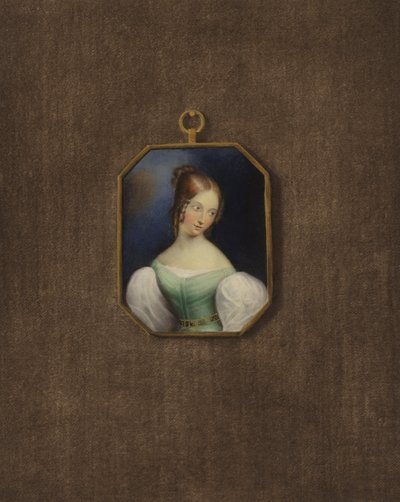 genç bir kızın portresi by Julius Schnorr von Carolsfeld