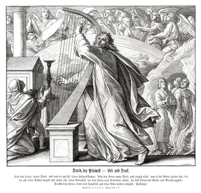 Mezmurlar - övgü ve teşekkürler by Julius Schnorr von Carolsfeld