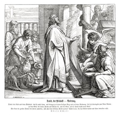 Mezmurlar - ibadet by Julius Schnorr von Carolsfeld