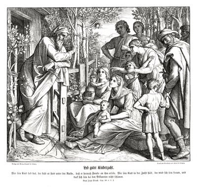 Çocuk yetiştirmek, Sirach Kitabı by Julius Schnorr von Carolsfeld