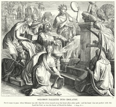 Süleyman Putperestliğe Düştü by Julius Schnorr von Carolsfeld