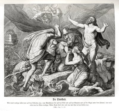Tufan, Yaratılış by Julius Schnorr von Carolsfeld