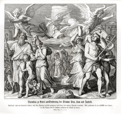 Babil Kulesi, Genesis by Julius Schnorr von Carolsfeld