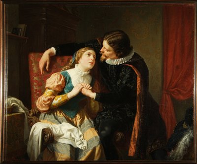 Egmont ve Klarchen by Julius von Blaas