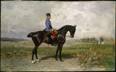 Franz Joseph, Reiterbildnis / Blaas by Julius von Blaas