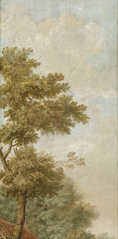 Hollandalı bir manzara ile üç duvar asma duvar kağıdı boyama Hollandalı bir manzaranın üç duvar kağıdı resmi Hollandalı bir manzaranın üç duvar kağıdı resmi by Jurriaan Andriessen (attributed to)