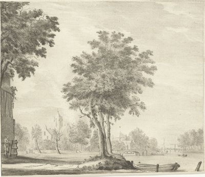 Bir köy manzarası by Jurriaan Cootwijck