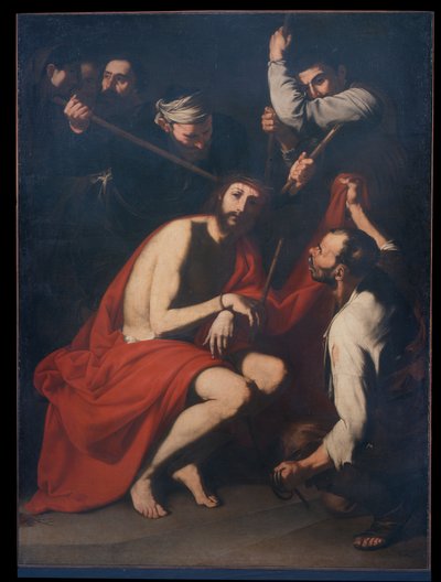 İsa alay etti ve dikenlerle taçlandı, c.1638 (tuval üzerine yağlı boya) by Jusepe de Ribera