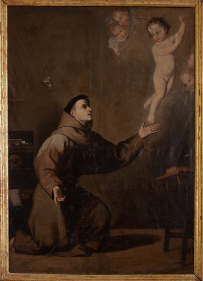 Parish müzesi. Tablo. Padua Aziz Antony (Padualı Aziz Anthony). Jose Ribera'nın kopyası. Tuval üzerine yağlıboya. 17. yüzyıl. by Jusepe de (c.1590 1652) (after) Ribera