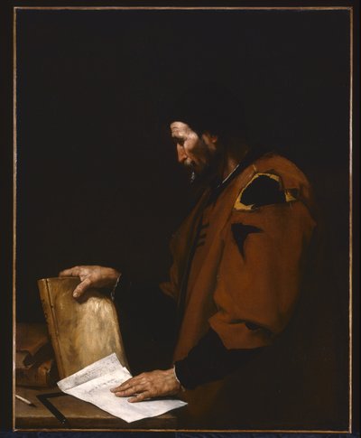 Aristoteles (tuval üzerine yağlıboya) by Jusepe de Ribera