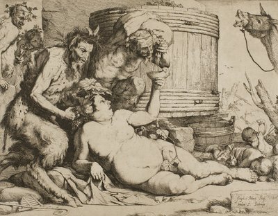 Şarap fıçısında Silenus by Jusepe de Ribera