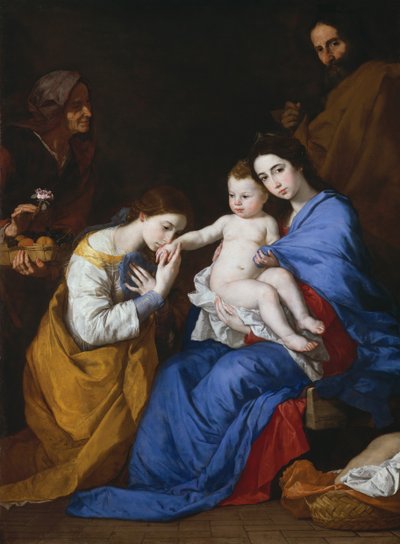 Aziz Anne ve İskenderiyeli Catherine ile Kutsal Aile, 1648. by Jusepe de Ribera