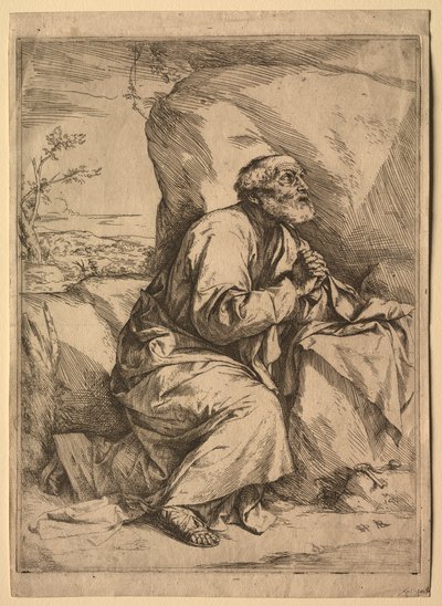 Tövbekar Aziz Peter. by Jusepe de Ribera