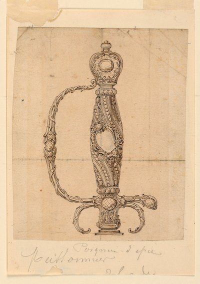 Kılıç Kabzası için Tasarım by Juste Aurèle Meissonnier