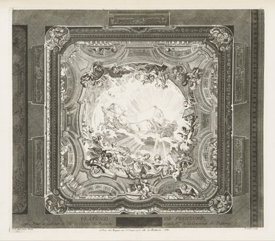 BOYAMA TAVAN; Aynı dolabın tavanı, 4. Levha by Juste Aurèle Meissonnier
