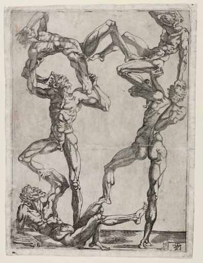 Beş Adam Piramidi, c. 1543. by Juste de Juste