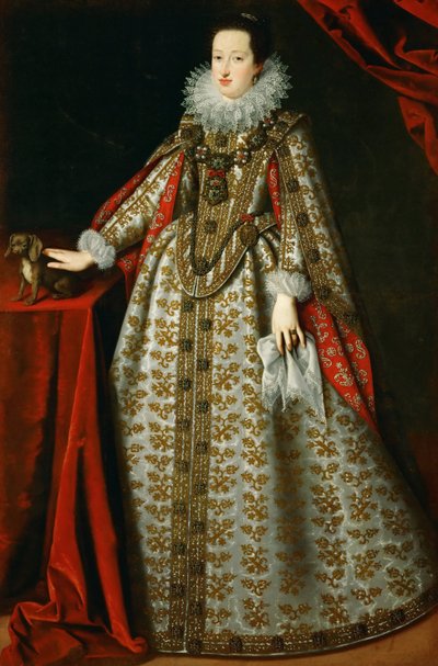 Eleoonore de Gonzague (ou de Mantoue) - Gelin elbisesiyle Eleonora Gonzaga