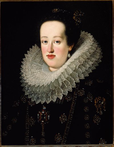 Mantua prensesi Eleonora Gonzaga'nın portresi by Justus Sustermans