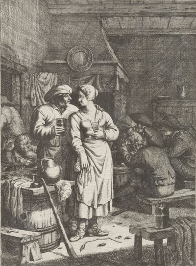 bar sahnesi by Justus van den Nijpoort