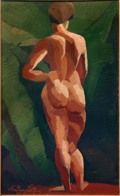 Arkadan çıplak kadın by József Nemes Lampérth