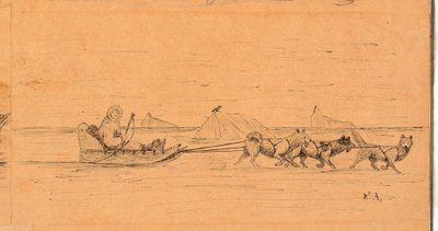 Buzdağları arasında kızak sürüşü by Kaarale Andreassen
