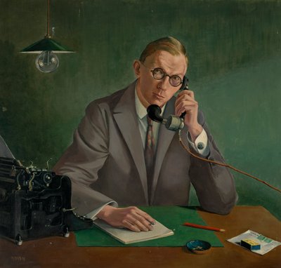 portre doktor E. Müller-Kamp by Käthe Hoch