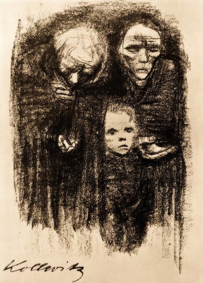 Dilenme by Käthe Kollwitz
