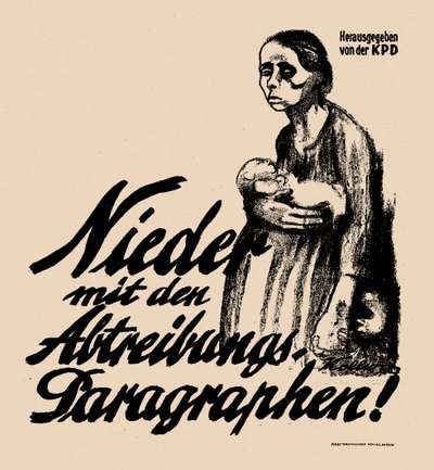 Aşağı Kürtaj Paragrafları!, 1923. by Käthe Kollwitz