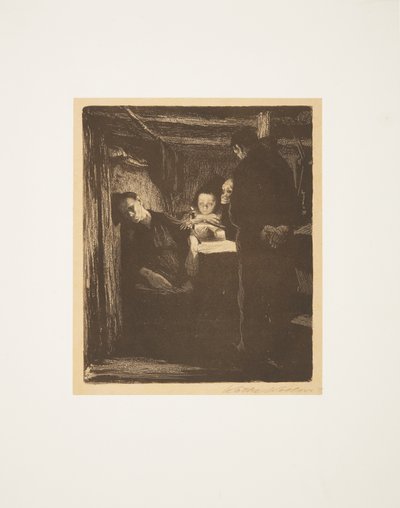 Bir Dokumacı İsyanı - Ölüm by Käthe Kollwitz