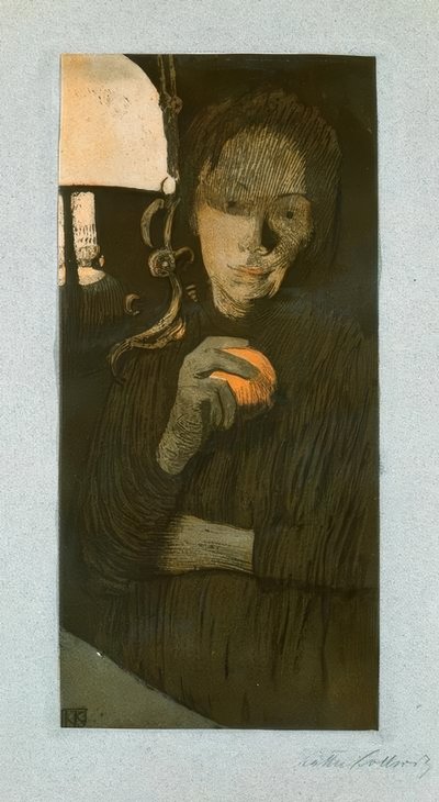 portakallı kadın by Käthe Kollwitz