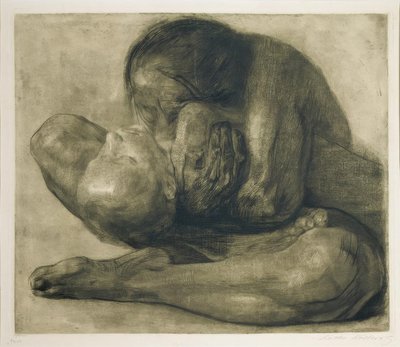 Ölü çocuğu olan kadın by Käthe Kollwitz