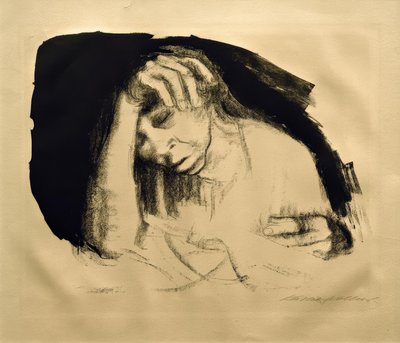 Ev ödevi by Käthe Kollwitz
