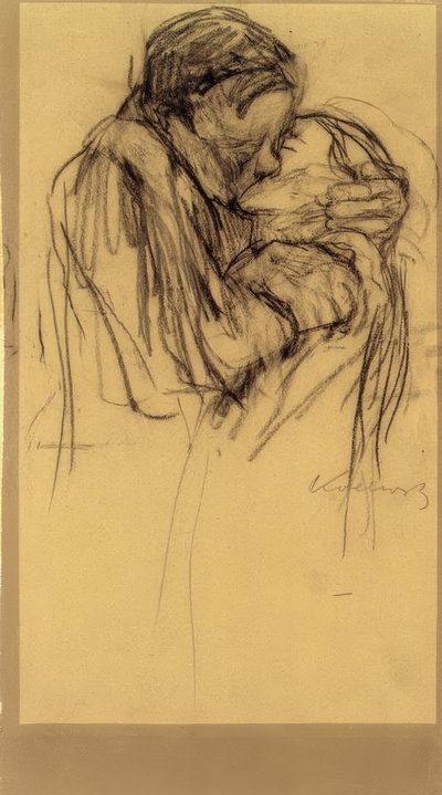 K. Kollwitz, Öpücük by Käthe Kollwitz