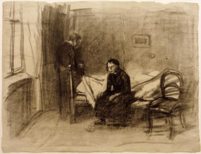 K.Kollwitz, genç çift by Käthe Kollwitz