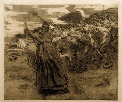 Käthe Kollwitz, Losbruch by Käthe Kollwitz
