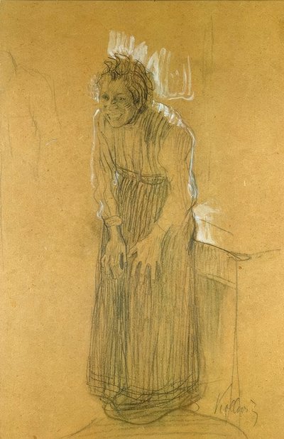 gülen kadın by Käthe Kollwitz