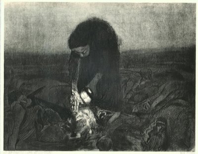 savaş alanı by Käthe Kollwitz