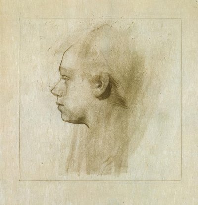 Soldaki profilde kendi portreniz I. by Käthe Kollwitz