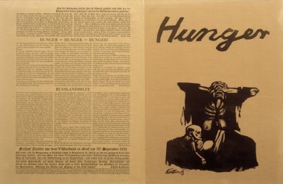 Sovyet Rusya, gıda krizi / broşür, K. Kollwitz by Käthe Kollwitz