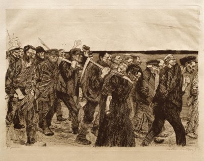 dokumacı treni by Käthe Kollwitz