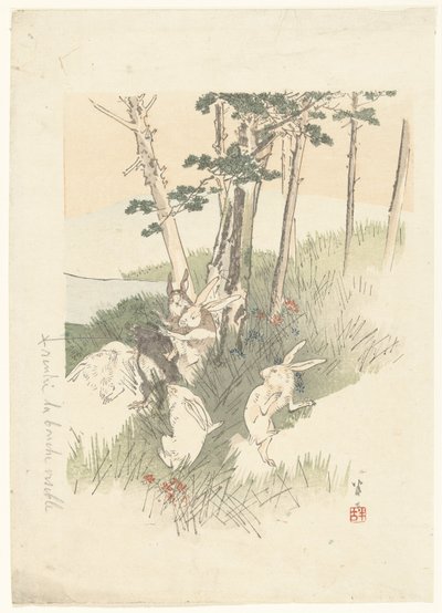 Tavşanlar ve bir köstebek by Kajita Hanko