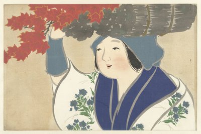 yakacak odun satıcısı Kuroki uri Yüz Dünyanın Çiçekleri (dizi adı) Momoyogusa, cilt. 1 (dizi başlığı) by Kamisaka Sekka