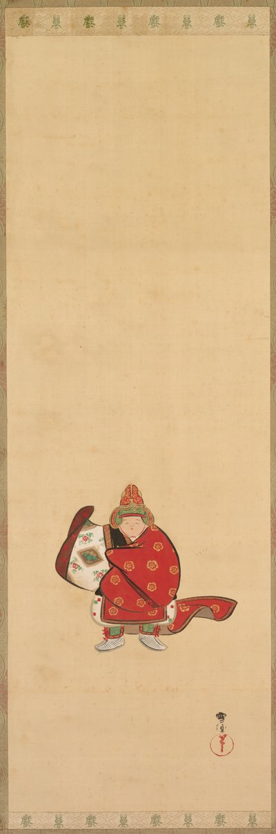 bugaku dansçısı by Kamisaka Sekka