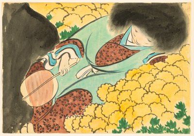 Yüz Dünyanın Çiçekleri (Momoyogusa): Krizantem Çocuk (Kikujidō) by Kamisaka Sekka