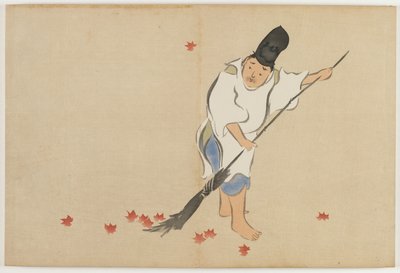Yüz Dünyanın Çiçekleri (Momoyogusa): Mahkeme Muhafızı (Eishi) by Kamisaka Sekka
