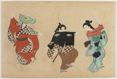 Yüz Dünyanın Çiçekleri (Momoyogusa): Dans (Odori) by Kamisaka Sekka