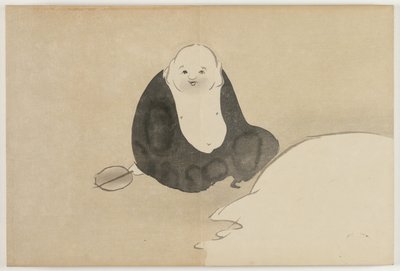 Yüz Dünyanın Çiçekleri (Momoyogusa): Hotei (Hotei) by Kamisaka Sekka