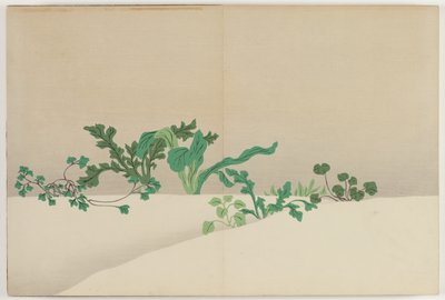 Yüz Dünyanın Çiçekleri (Momoyogusa): Erken Baharın Yedi Otu (Nanagusa) by Kamisaka Sekka
