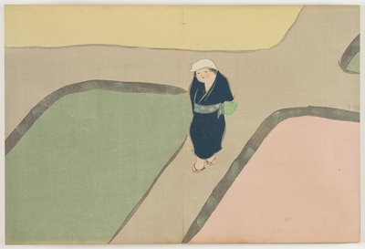 Yüz Dünyanın Çiçekleri (Momoyogusa): Bahar Tarlası (Haru no tanomo) by Kamisaka Sekka