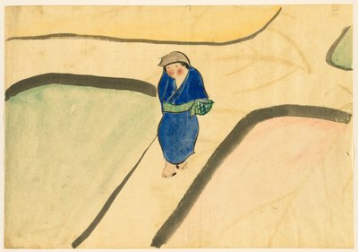 Yüz Dünyanın Çiçekleri (Momoyogusa): Bahar Tarlası (Haru no tanomo) by Kamisaka Sekka